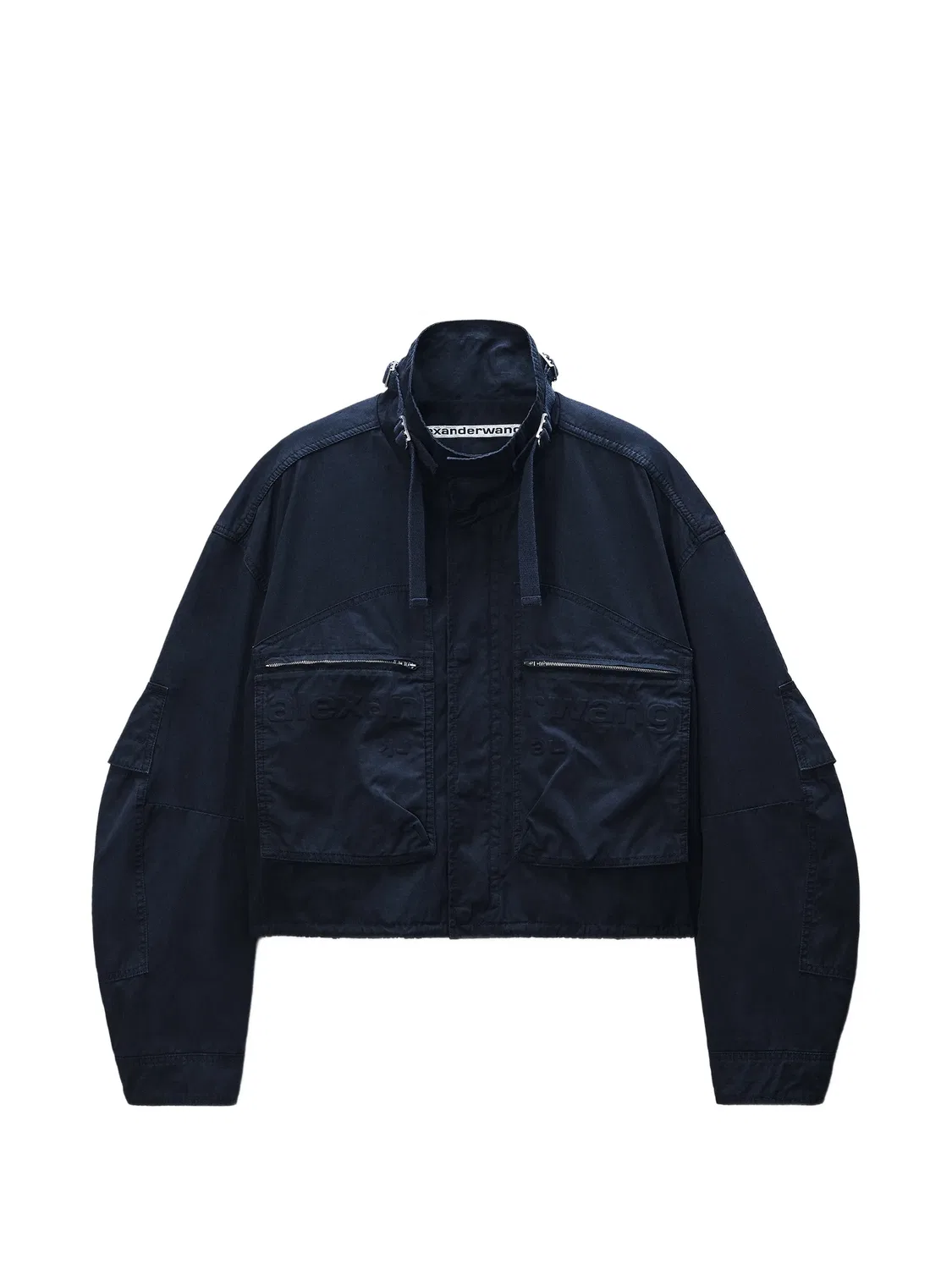 Укороченный жакет Alexander Wang, синий