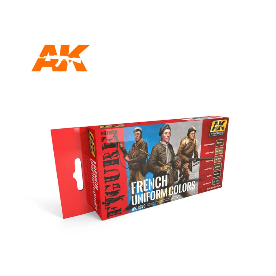 

Набор цветов французской униформы, Combo Paints Set (AK-Interactive)