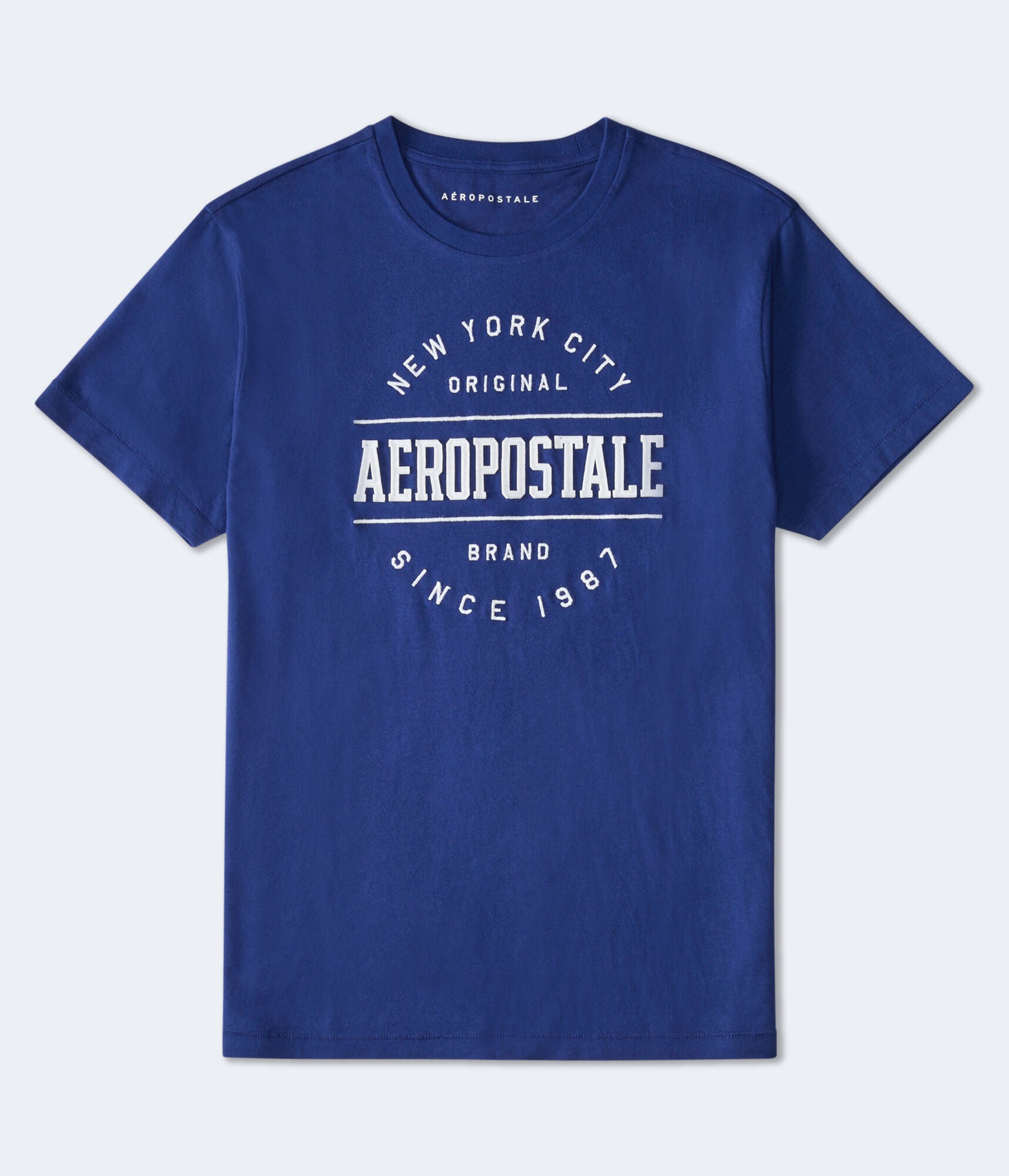 

Футболка с графической аппликацией Aeropostale Nyc, темно-синий