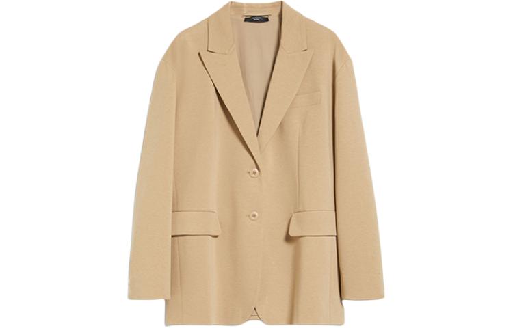 

WEEKEND MaxMara Женское бежевое пальто для делового костюма, Beige