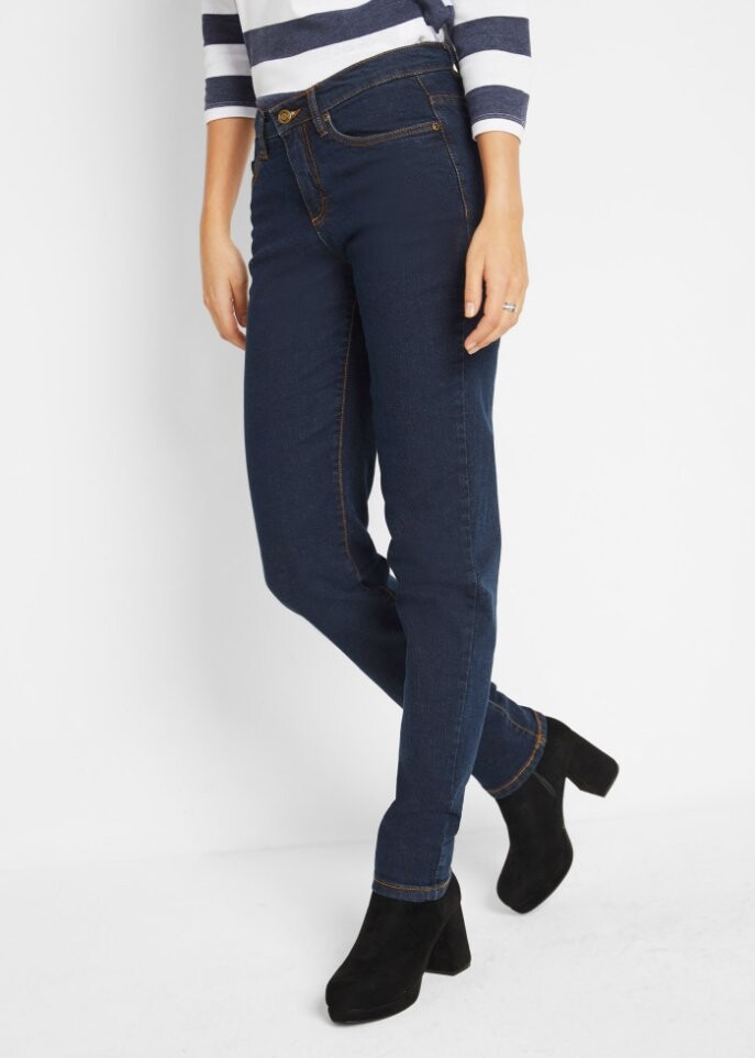 Джинсы-бестселлеры стрейч mom John Baner Jeanswear, синий — фото 3