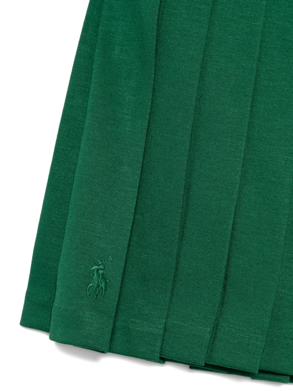 Юбка со складками и панелями POLO RALPH LAUREN KIDS, зеленый — фото 3