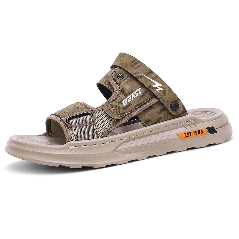 

Binary Сандалии-слайдеры из нескользящей ткани с защитой от истирания, мужские, цвет хаки