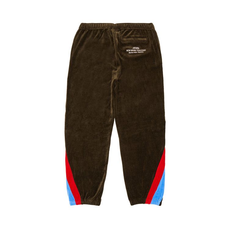 Брюки Supreme x Martine Rose Velour Track Pant, Brown — фото 2