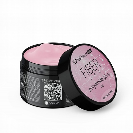 

Гель для наращивания мышечной массы Pro Fiber Gel Polyamide Plus, натуральный розовый цвет, 15 г. Excellent Pro