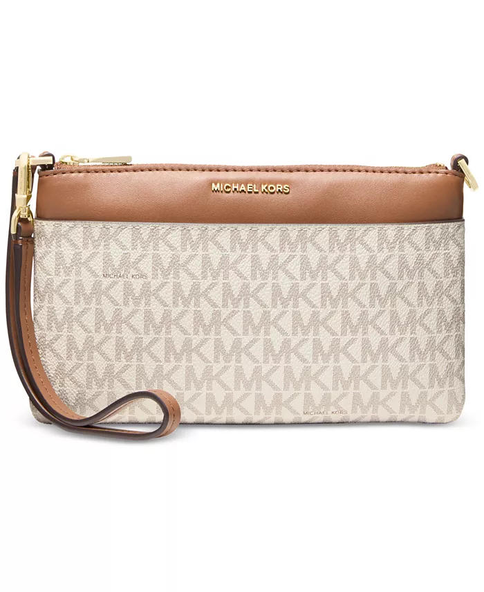 

Сумка Jet Set Small Top Zip Convertible Wristlet Michael Kors, белый