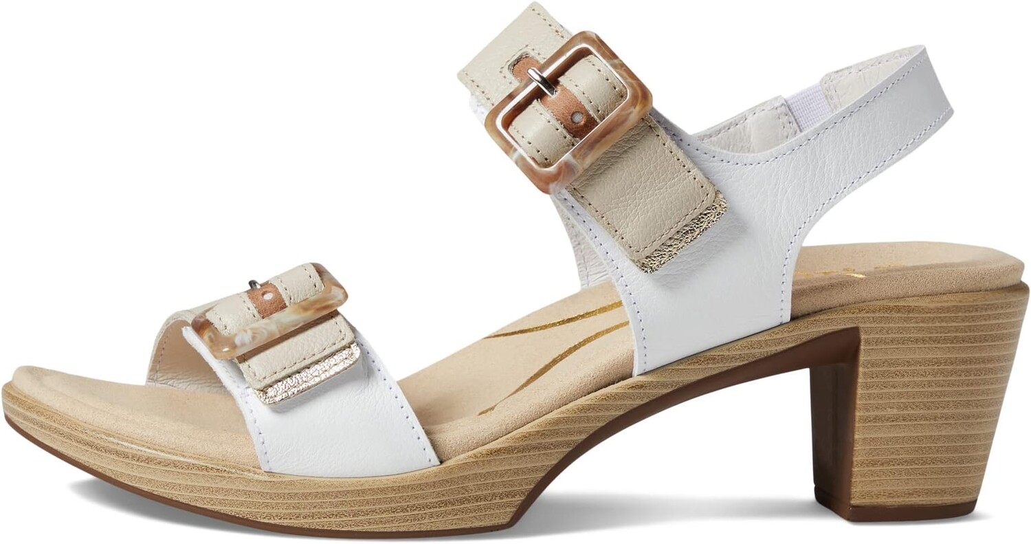 Босоножки Mode Naot, цвет White/Ivory/Latte/Radiant Gold Leather Combination — фото 4