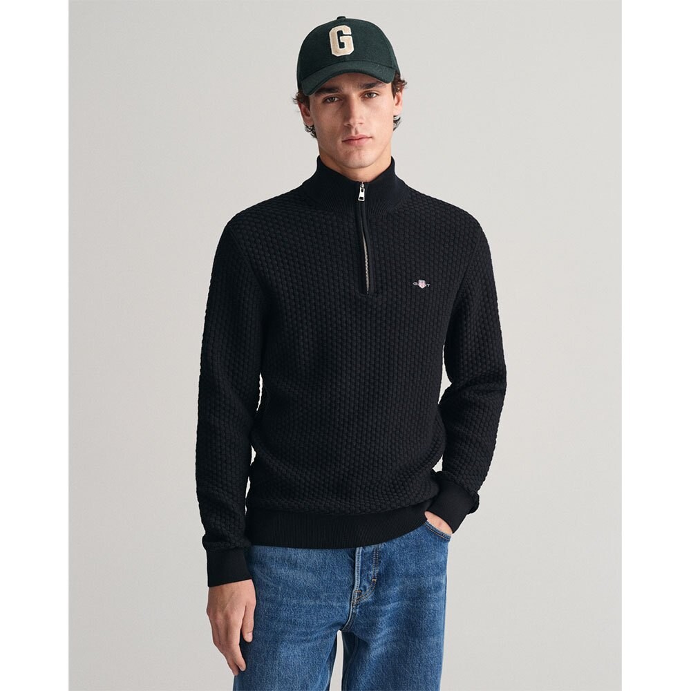 

Свитер Gant 8030172 Half Zip, черный