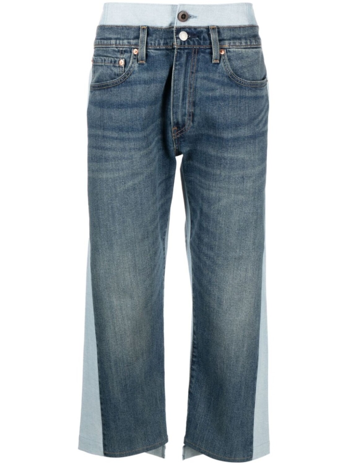 

Junya Watanabe MAN укороченные джинсы, синий