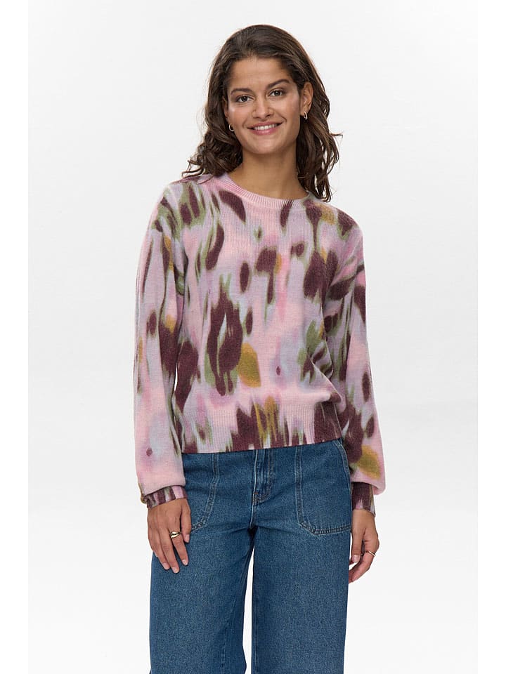 

NÜMPH Свитер "Liani" в розово-бордовом цвете