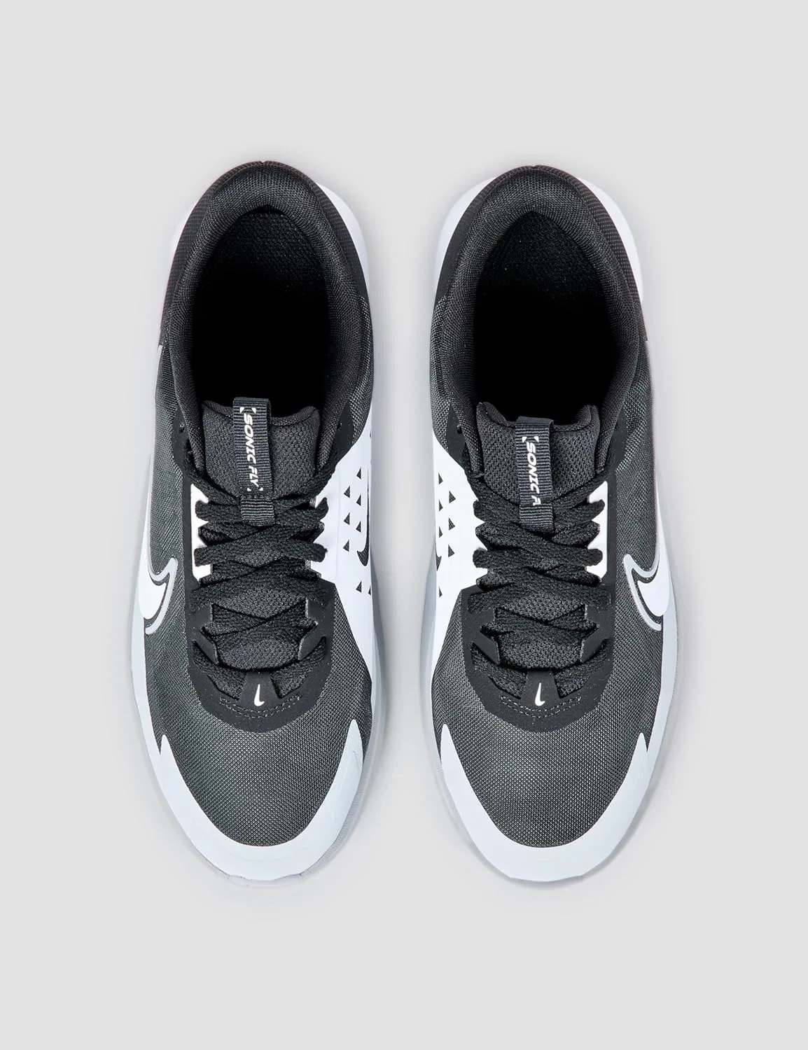 Детские беговые кроссовки Nike Sonic Fly FZ0017, Black White Wolf Grey — фото 4
