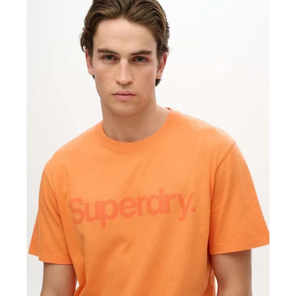 Футболка с коротким рукавом Superdry Core Logo City, оранжевый — фото 3