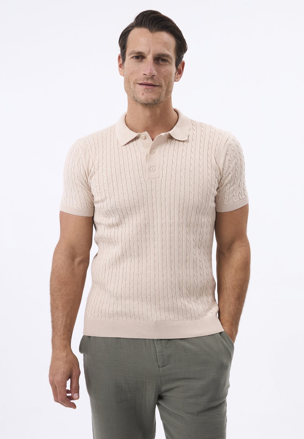 

Рубашка поло SHORT SLEEVE Felix Hardy, бежевый