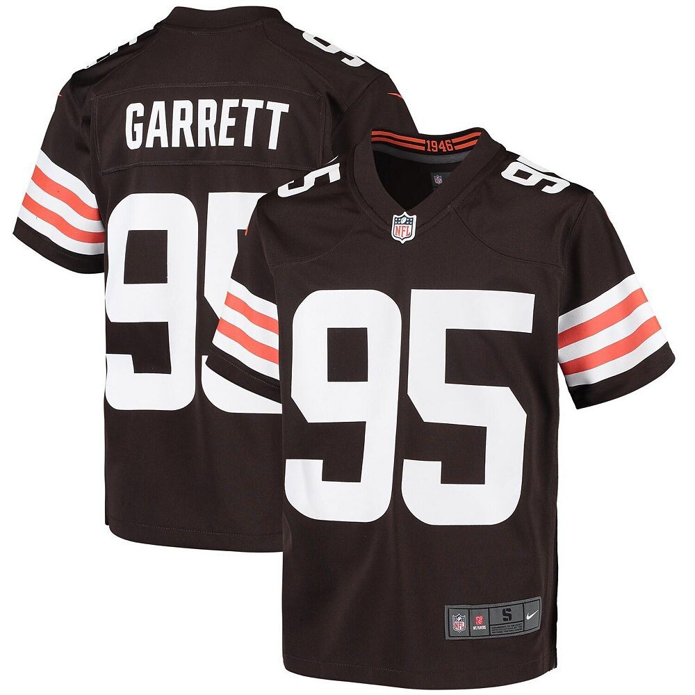 

Молодежная игровая майка Nike Myles Garrett Brown Cleveland Browns, цвет Brn Brown