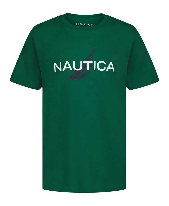 

Футболка с коротким рукавом для малышей и мальчиков Nautica, зеленый