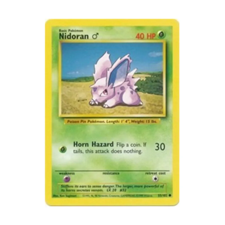 

CCG Нидоран М (Ц) #55, Pokemon - Base Set - Singles