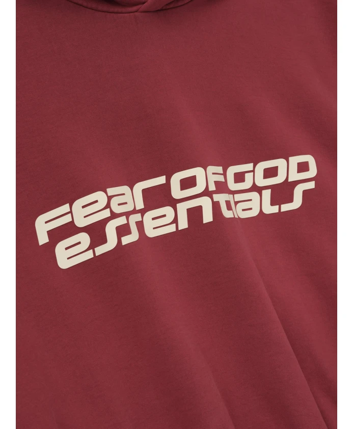 Укороченная свободная толстовка Fear Of God, красный — фото 3
