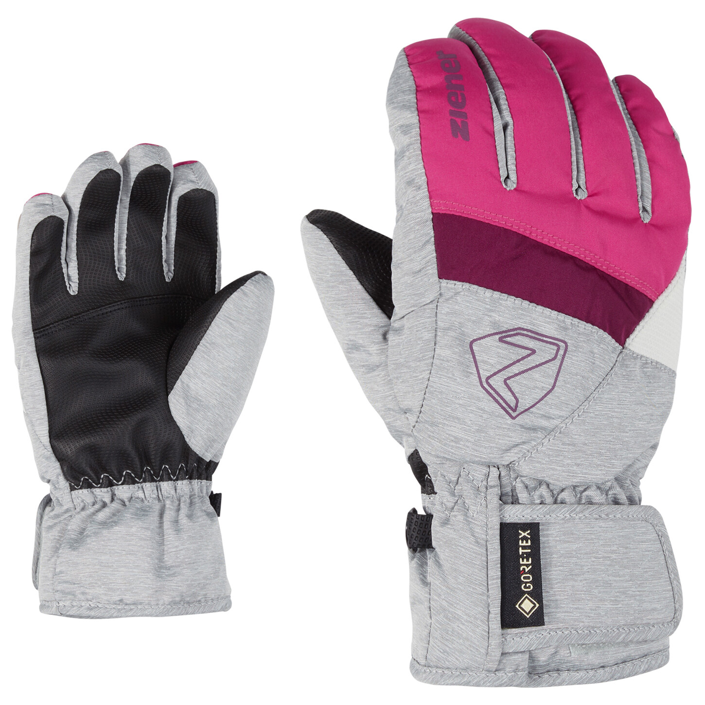 

Перчатки Ziener Leif GTX, цвет Pop Pink/Light Melange