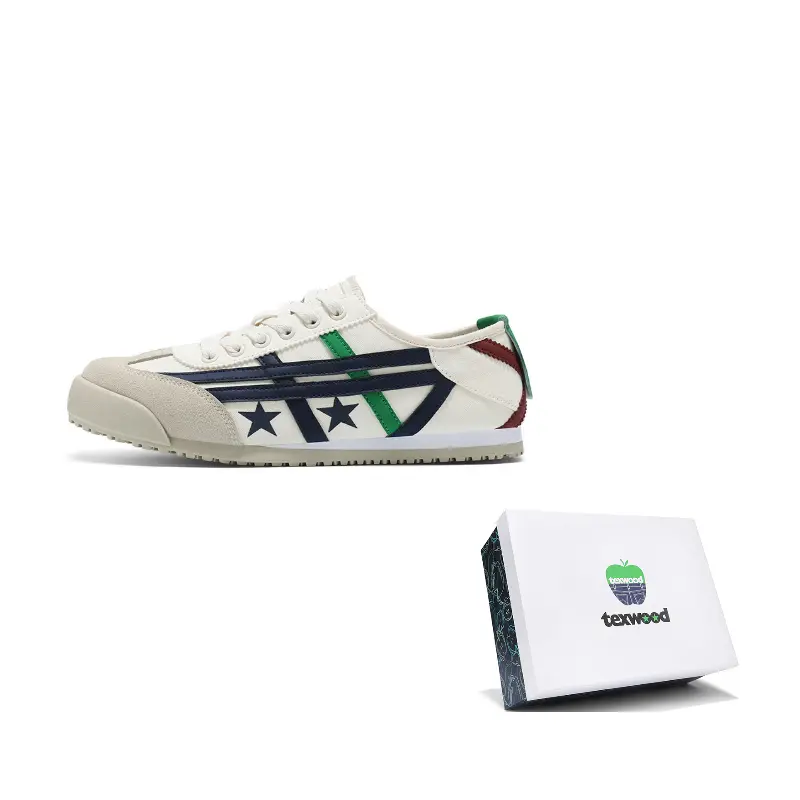 

TEXWOOD Низкие повседневные кеды унисекс бежево-голубые, цвет Beige Blue