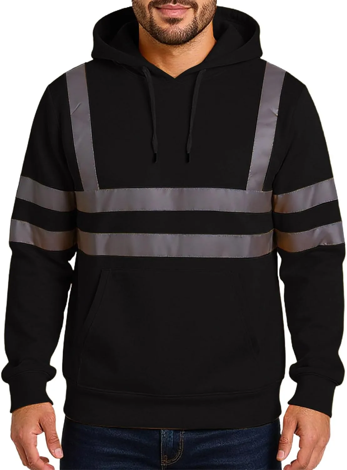 

Толстовка Hi Vis для мужчин с флисовой подкладкой и капюшоном Bakgeerle