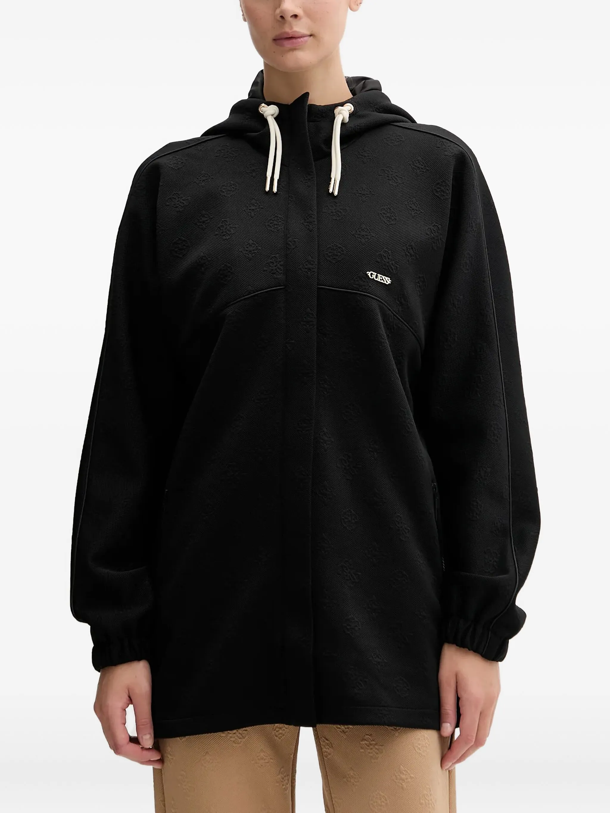 

Куртка Peony с капюшоном Guess Usa, черный