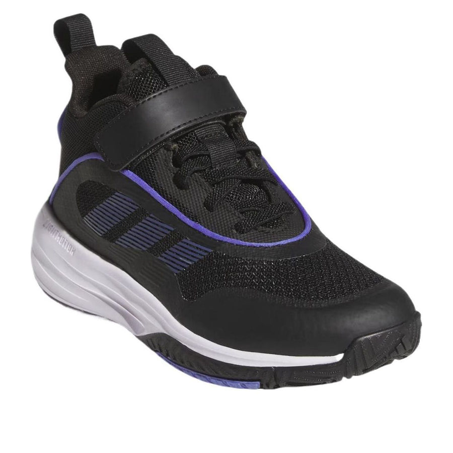 Кроссовки (GS) adidas Ownthegame 3.0 'Black White', черный — фото 2