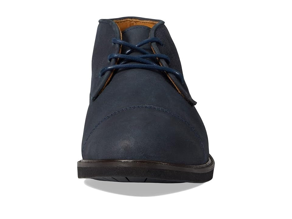 Мужские темно-синие кожаные ботинки Marc Joseph New York Lenox Ave Chukka JOBB1212 с открытым носком — фото 2