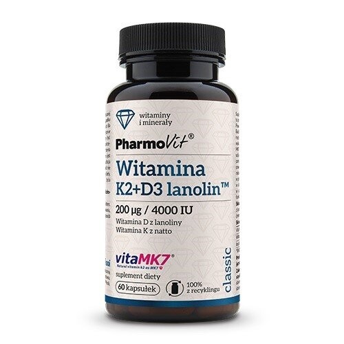 

Pharmovit, Витамин К2 МК7+ Д3 4000 60 капс.