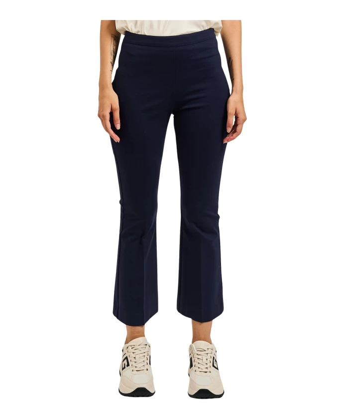 

Синие расклешенные брюки с боковыми разрезами Gaudi, синий