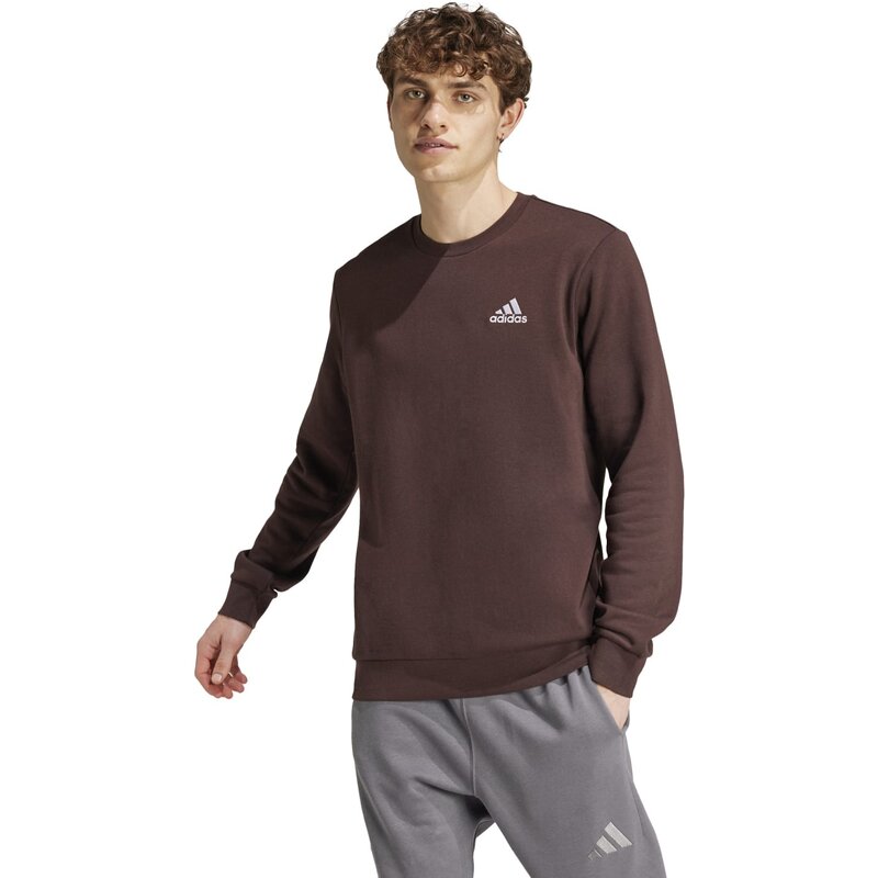 Флисовая толстовка Essentials (стандартная и длинная) Adidas, цвет shabrn — фото 2