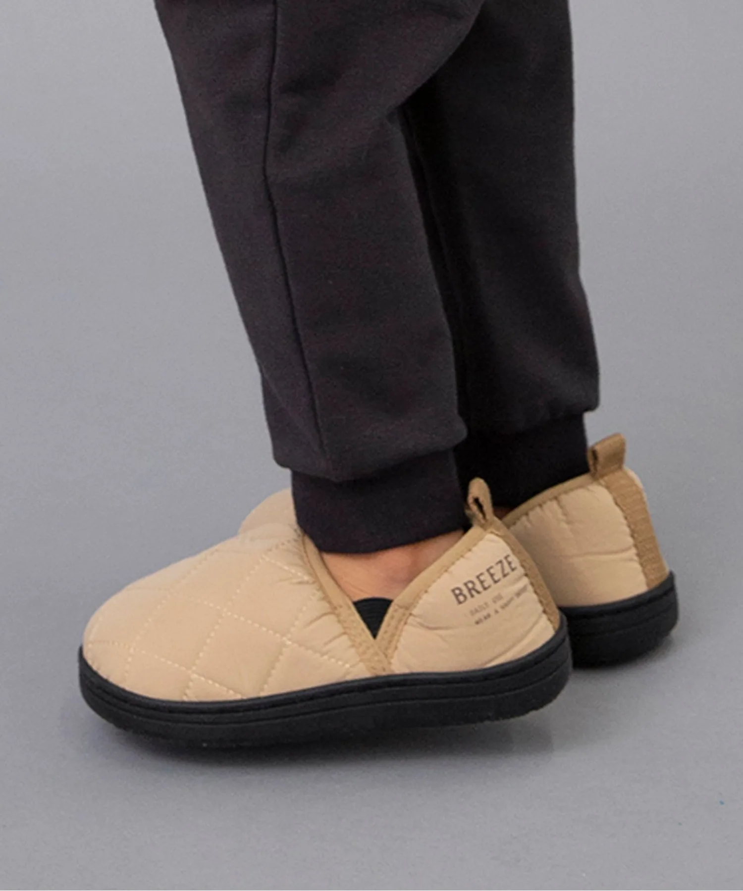 Кроссовки без шнуровки с логотипом BREEZE KILT SHOES бежевые