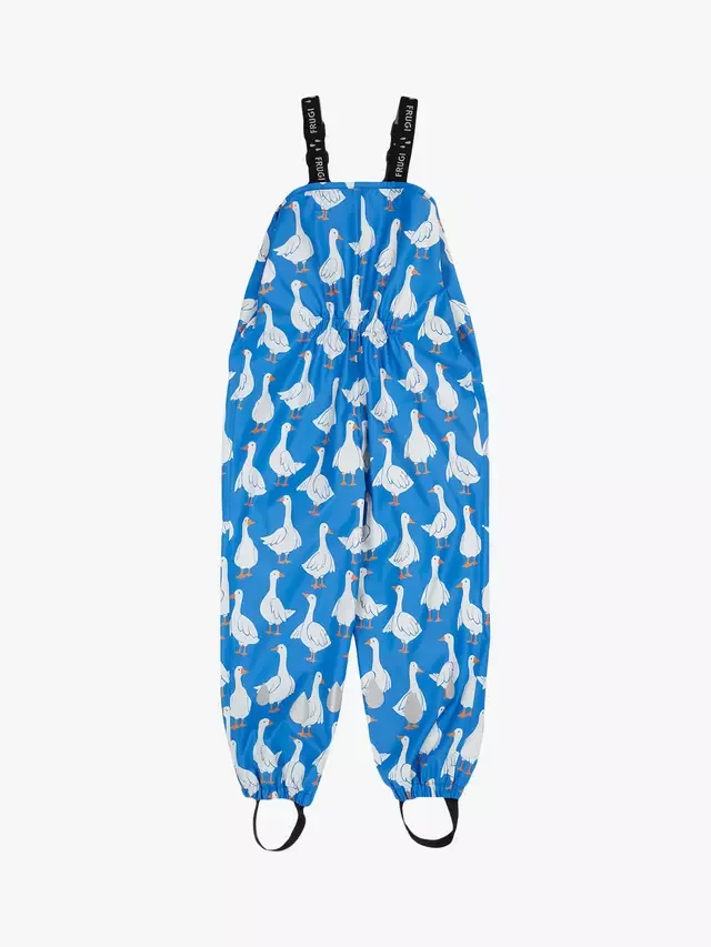 Детские брюки с принтом Puddle Buster, кобальтово-разноцветные Frugi — фото 4
