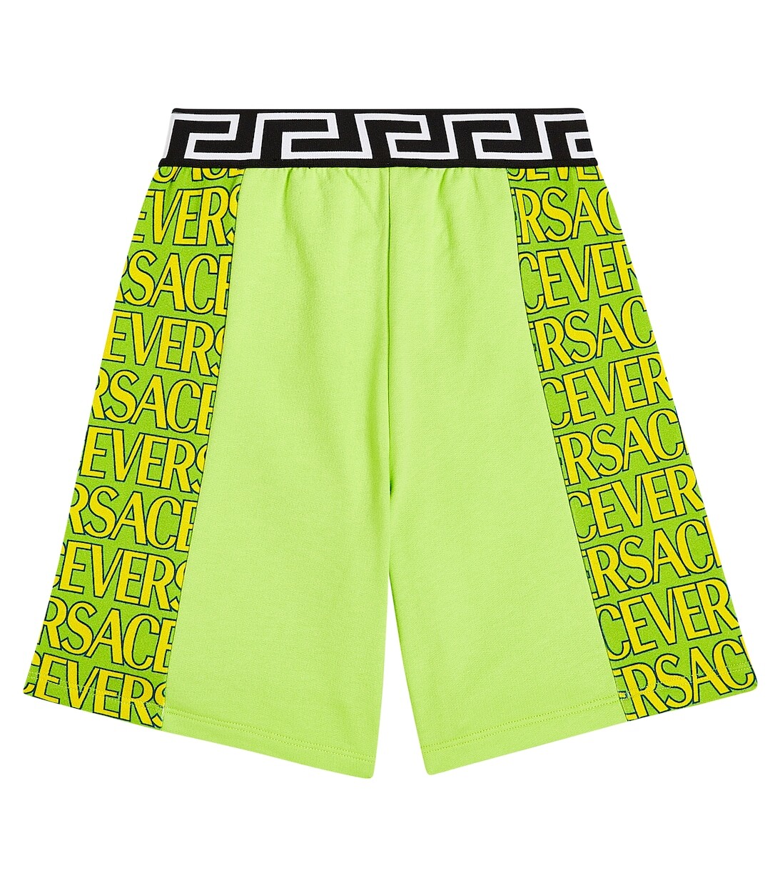 

Шорты из хлопкового джерси Versace Allover Versace, зеленый