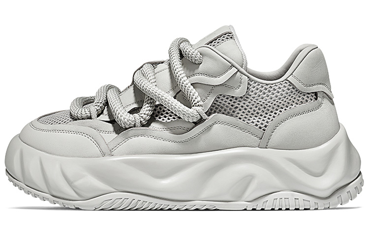 

Абразивоустойчивые низкие повседневные кроссовки 5 см мужские серые SALAXI