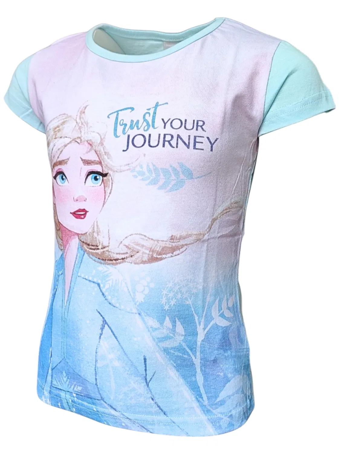 Футболка Disney Frozen светло-голубого цвета — фото 4