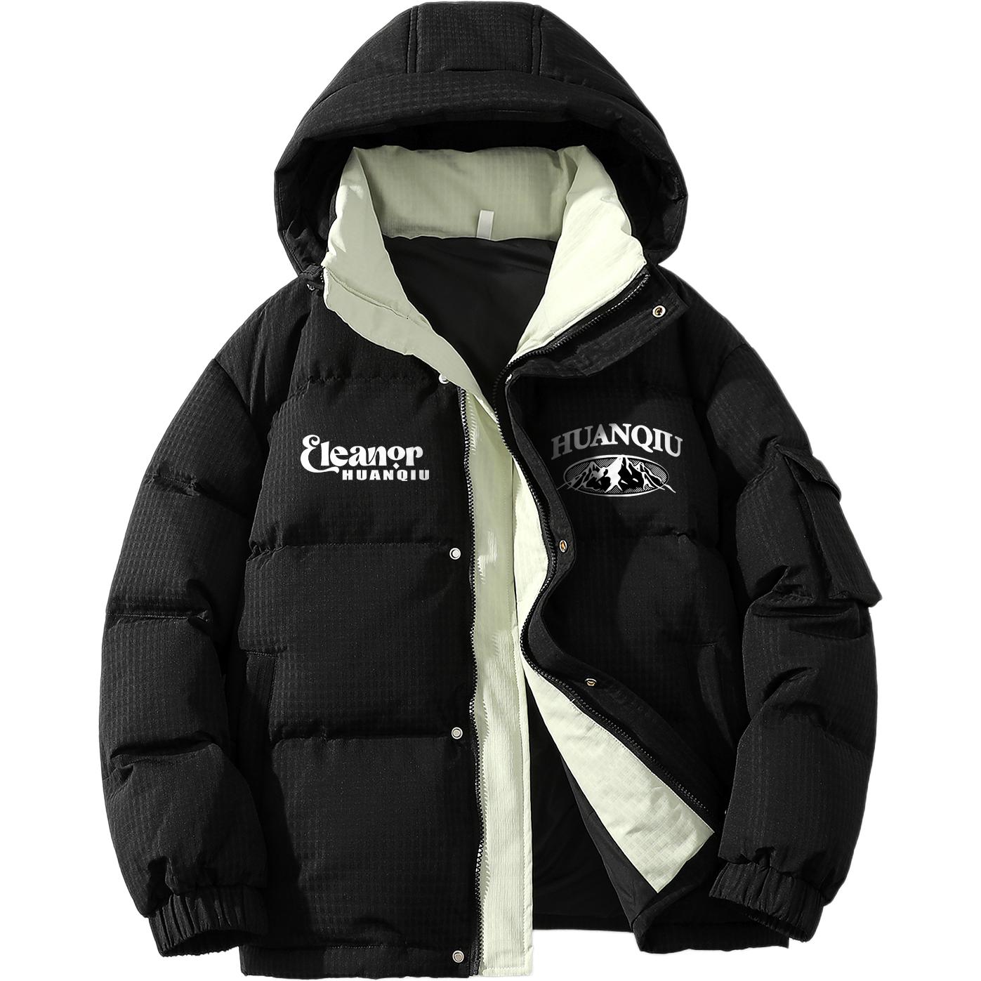 

Пуховик Unisex с капюшоном утепленный HUANQIU, черный