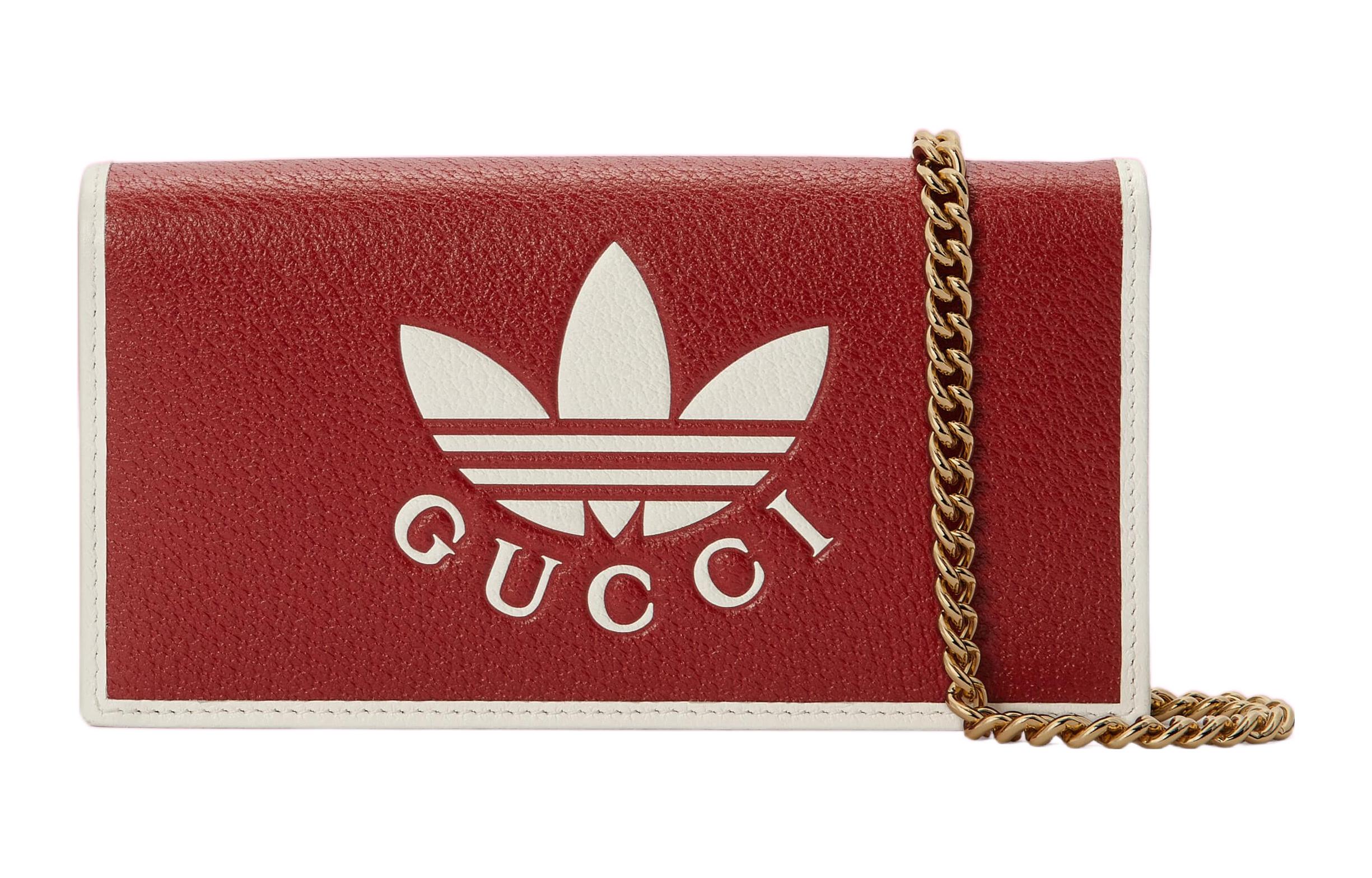 

GUCCI Женская кожаная сумка через плечо, красная