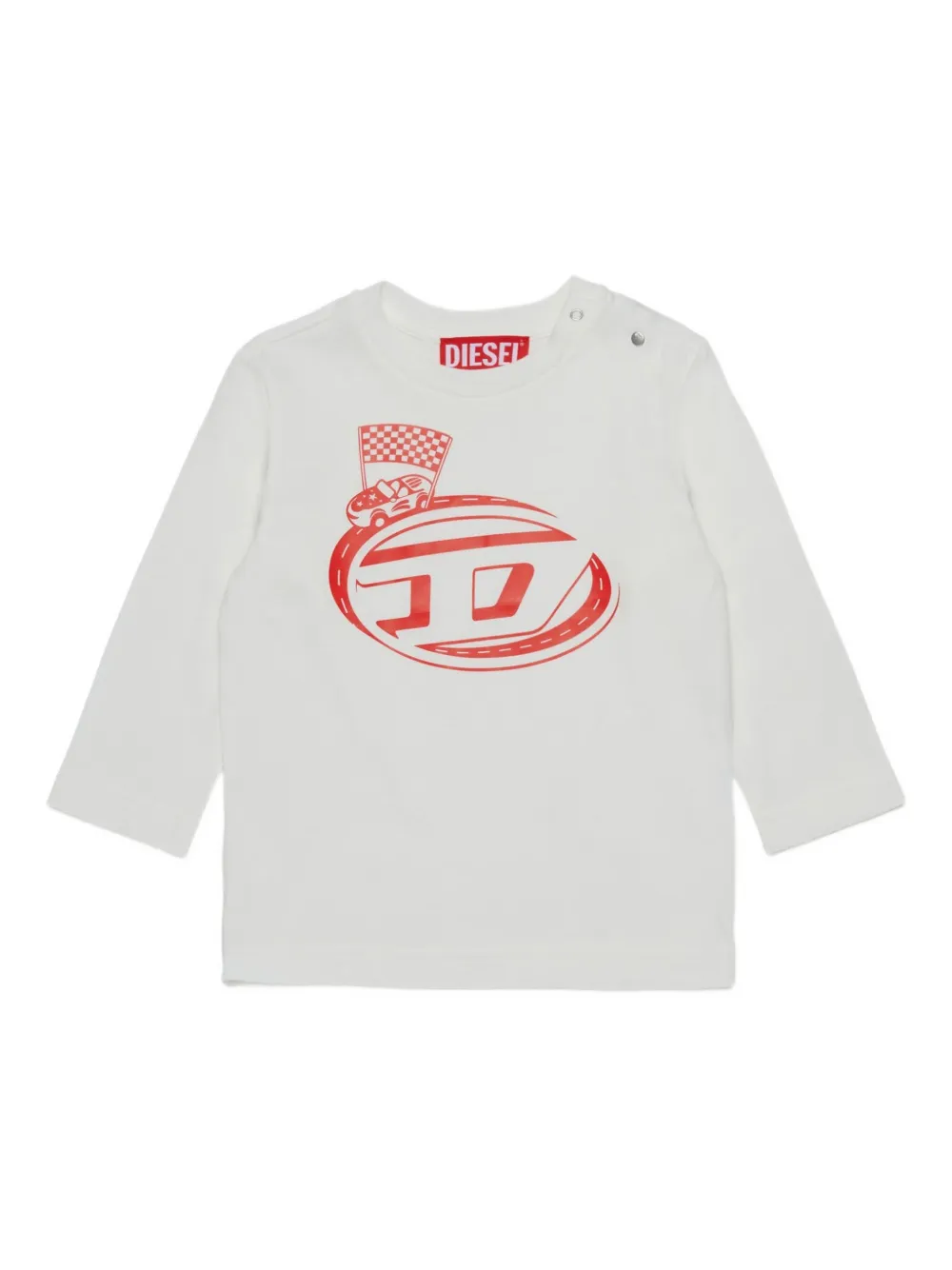 

Футболка с логотипом Diesel Kids, белый