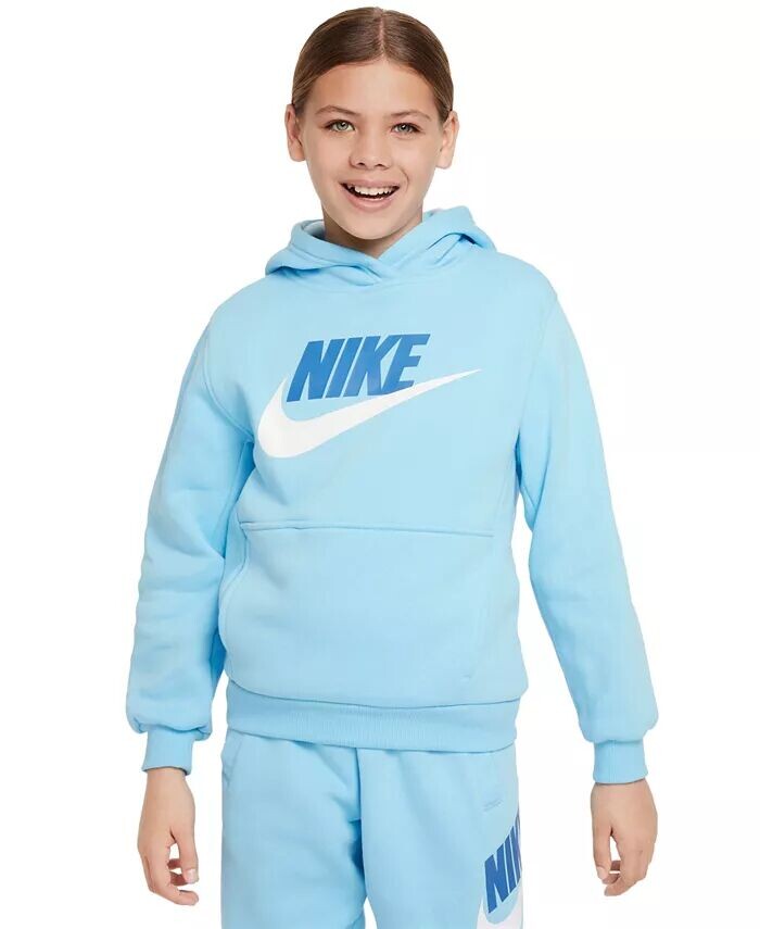 

Флисовая толстовка Club для спортивной одежды для больших детей Nike, синий