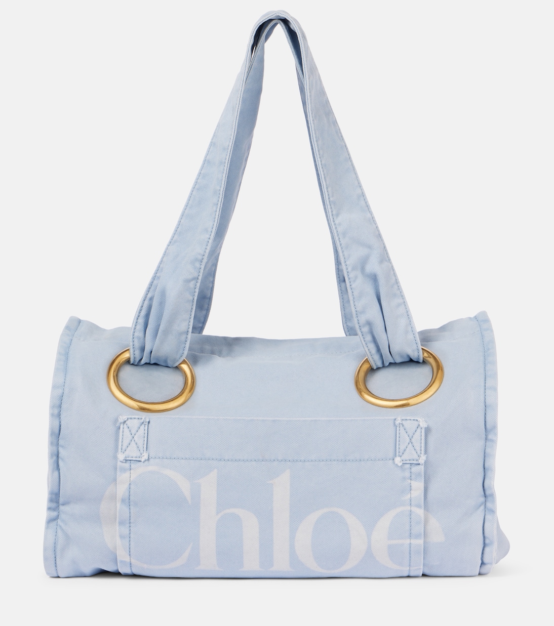 

Сумка-шоппер с логотипом Plage Chloé, Pebble Blue