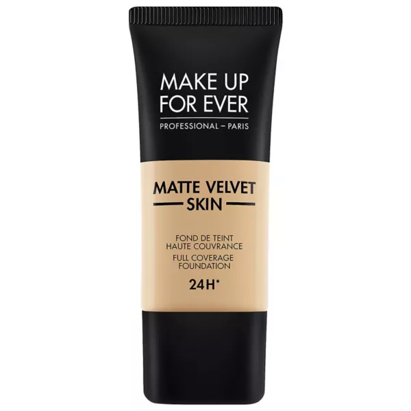 

Тональная основа с матовым бархатистым эффектом и полным покрытием Make Up For Ever, цвет y335 dark sand