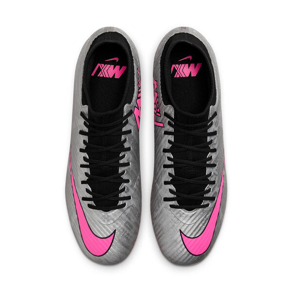 Кроссовки mercurial superfly 9 acad 25 fg mg Nike, серебряный — фото 4
