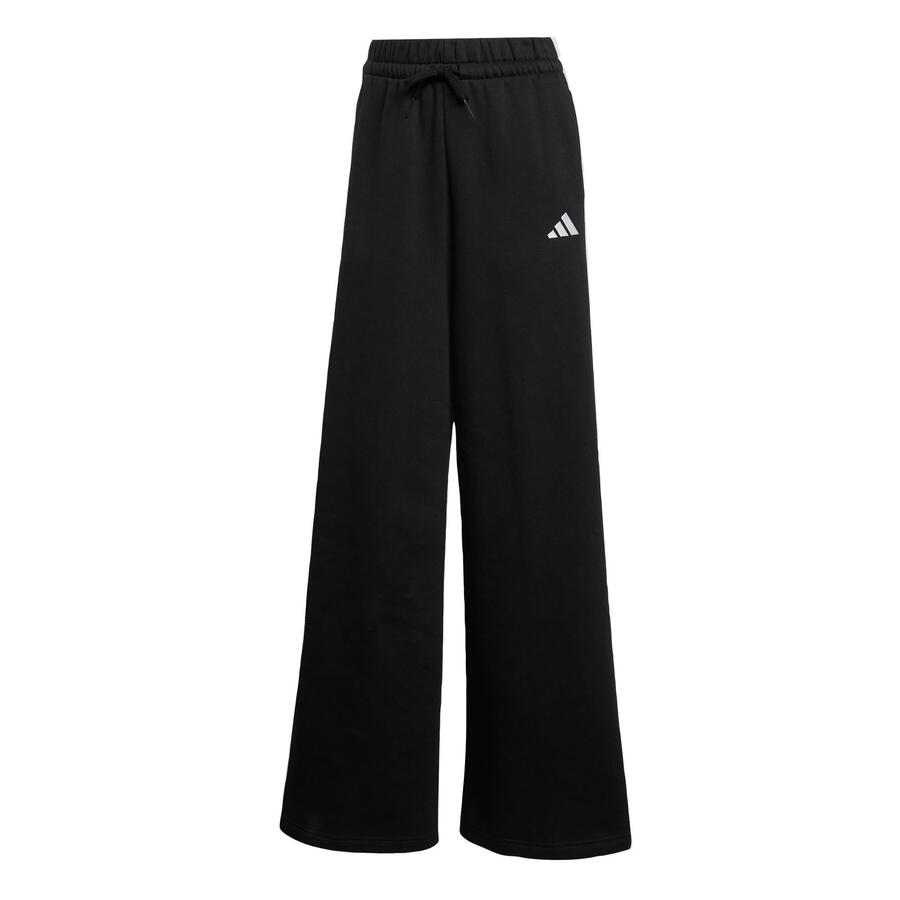 Широкие флисовые брюки adidas с тремя полосками — фото 2