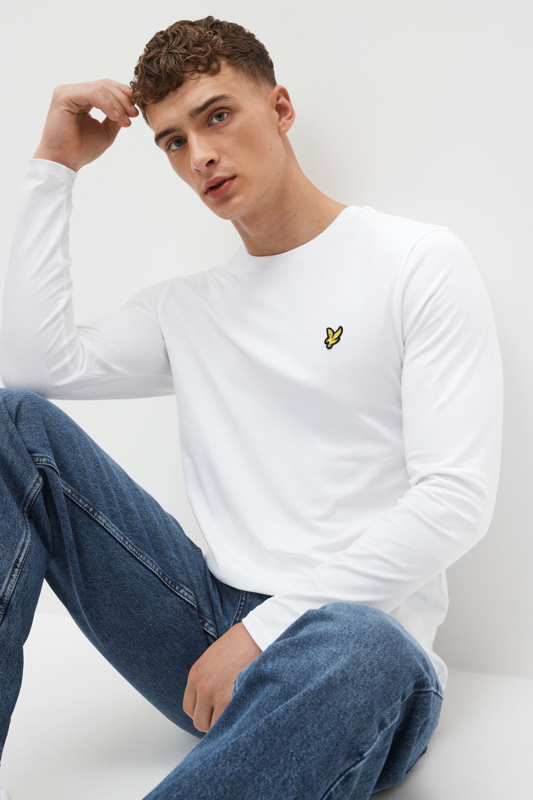 

Футболка с длинными рукавами Lyle & Scott, белый