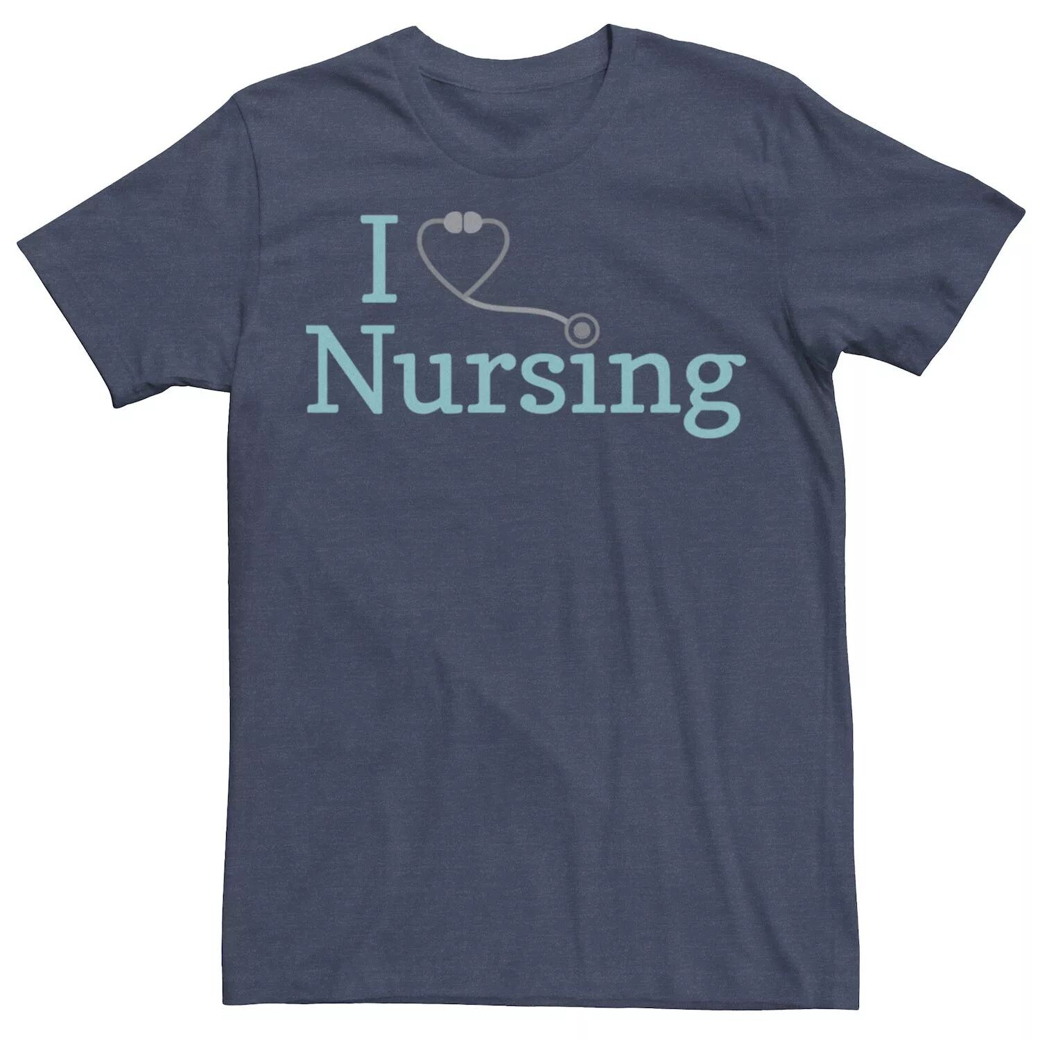 

Мужская футболка с рисунком I Love Nursing Stethscope Licensed Character