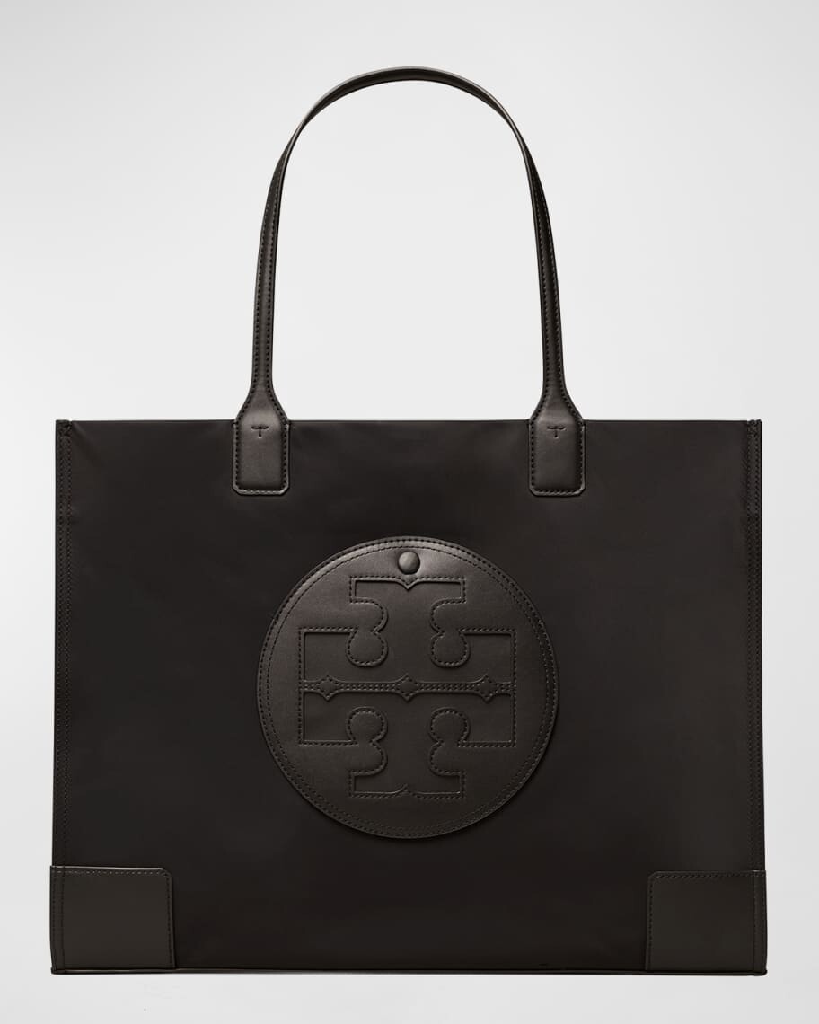

Большая сумка из переработанного нейлона с логотипом Ella Tory Burch, Черный, Большая сумка из переработанного нейлона с логотипом Ella Tory Burch