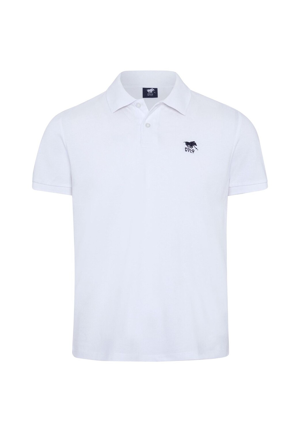 

Рубашка-поло с вышивкой-лейблом POLO SYLT, цвет Bright White