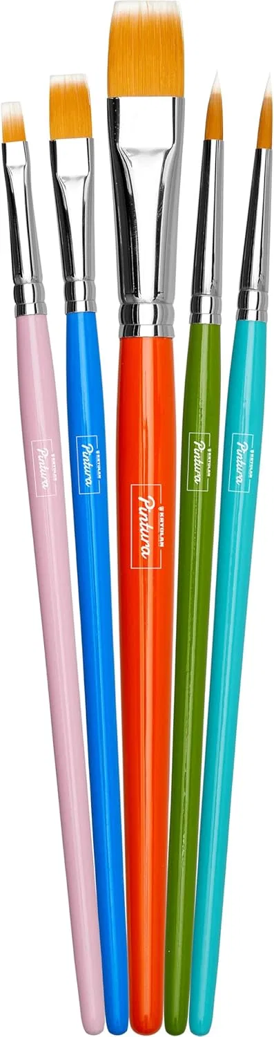 Набор веганских кистей «Pintura Brush Set» (5 шт.) от Kryolan Kryolan — фото 2