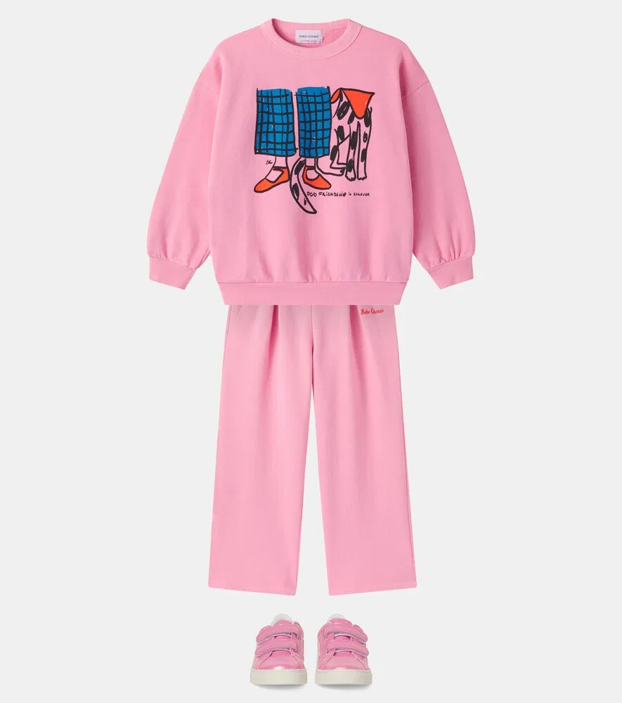 Кожаные кроссовки Esplar Veja Kids, розовый — фото 2
