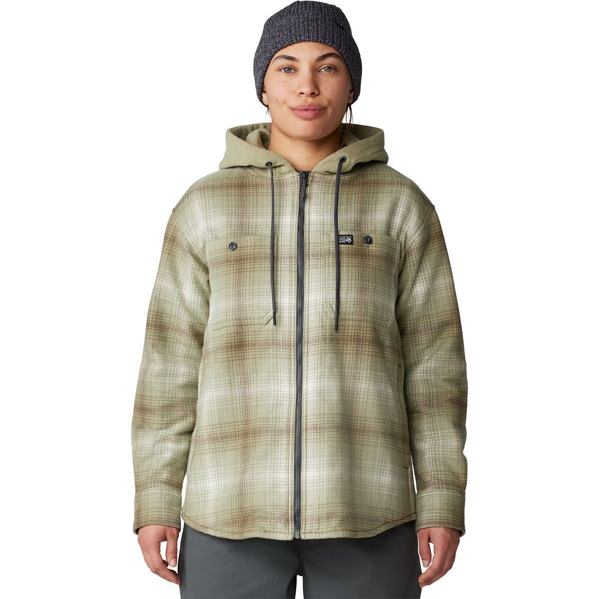

Плюшевая утепленная шапка-куртка Mountain Hardwear, белый